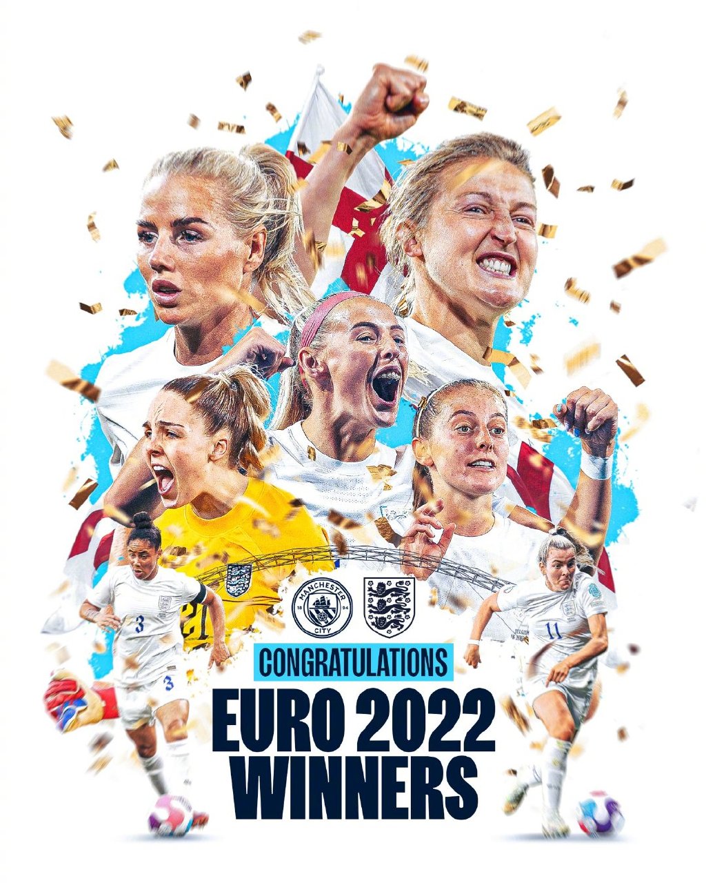 英格兰女足首夺欧洲杯冠军 克洛伊加时绝杀德国